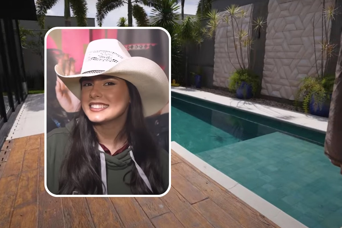 A cantora Ana Castela é dona de duas propriedades em Londrina: uma mansão com piscina e um ranc...